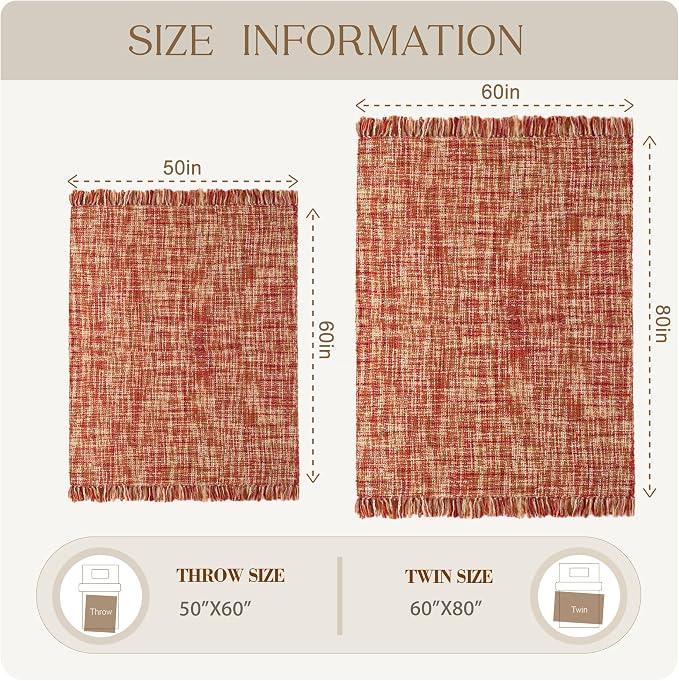 Multi-Color Dark Red Cable Knitted Throw Blanket - Image 9