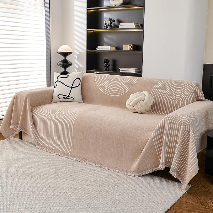 MEETSKY Couch Cover Sofa Cover Washable, Chenille Sofa Covers - Image 2