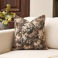 Yangest Neutral Floral Pillow Cover 20 x 20 Inches, Vintage Chenille Square by Yangest