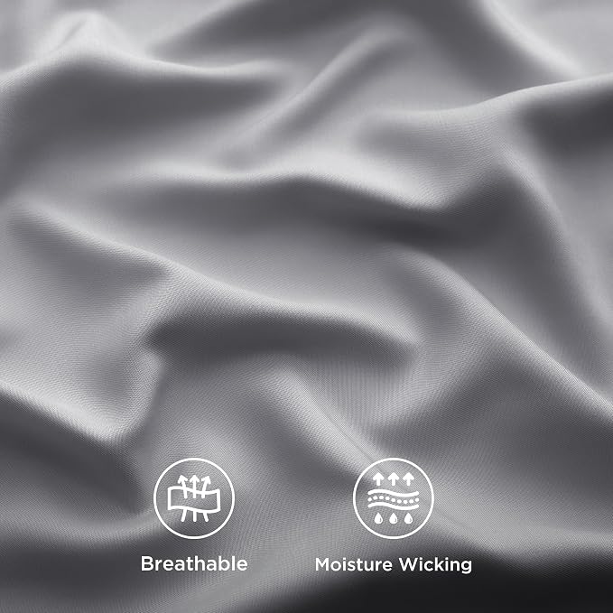 Bedsure Cooling Sheets Twin, Rayon Derived from Bamboo, Cooling Sheets - Image 4