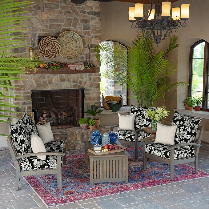 Arden Outdoor Deep Seat Cushion Set, 22 in x 24 in, Weather-Proof, Rain-Proof - Image 8
