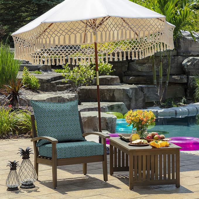 Arden Outdoor Deep Seat Cushion Set, 24 in x 24 in, Weather-Proof, Rain-Proof - Image 2