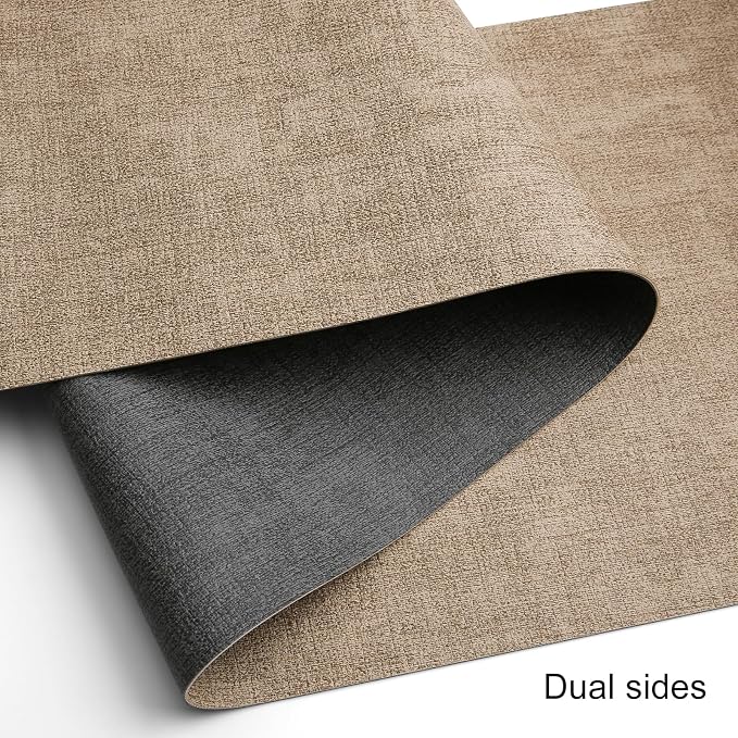 Table Runners 94 Inches Long, Dual-Sided Faux Leather Farmhouse Table Runner - Image 2