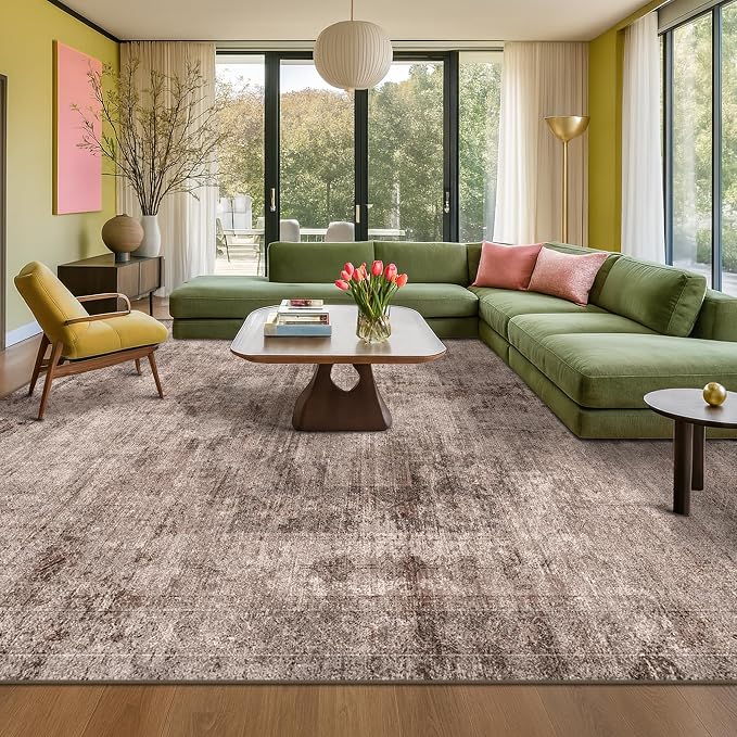 Brown Living Room Rug 8x10 - Image 3