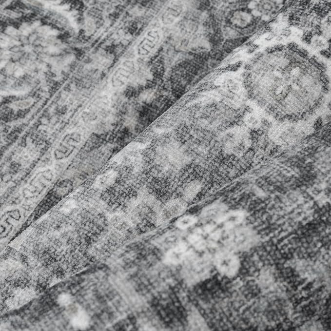 Blue 2x8 Runner Rug Hallway Non Slip Kitchen Vintage Distressed Long Carpet - Image 8