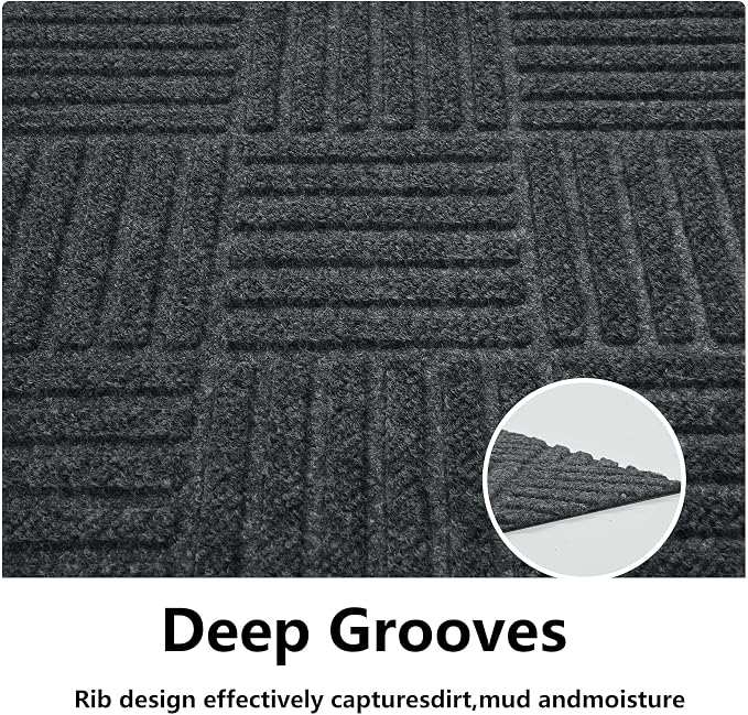 jxgzyy Commercial Front Door Mat 3'11" x 2'8", Non-Slip Indoor Outdoor Doormat - Image 3