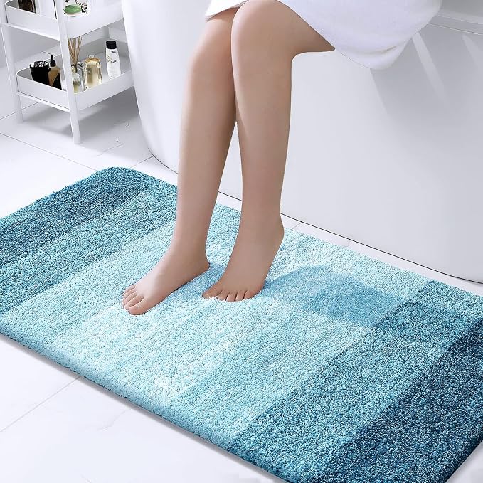 OLANLY Bathroom Runner Rugs 44x24, Extra Soft Absorbent Microfiber Bath Rugs by OLANLY