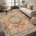 Tangsoo 5x7 Area Rug Washable for Living Room, Vintage Rug Indoor Non Slip by Tangsoo