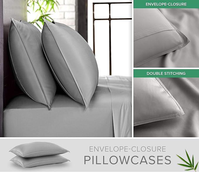 Pure Bamboo California King Sheets, Genuine 100% Organic Viscose Derived from - Image 3