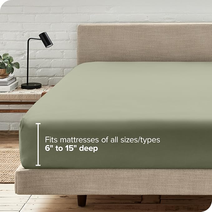 Bare Home Fitted Bottom Sheet King Size - Image 6