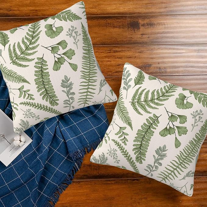 Leaves and Herbs Throw Pillow Cover Case Vintage Floral Botanical Throw Pillows - Image 7