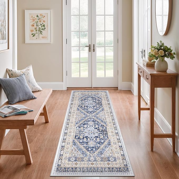 zesthome 2x6 Runner Rug for Hallways, Machine Washable Rug, Non Slip Vintage by Zesthome