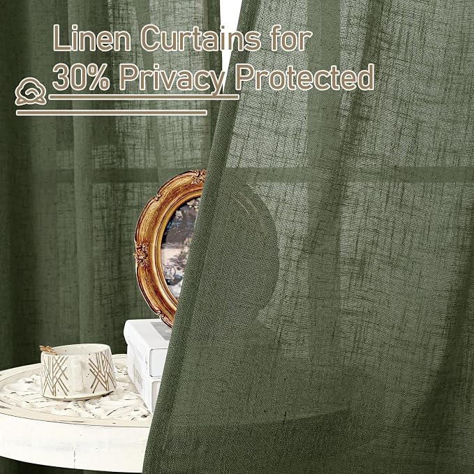 LAMIT Extra Wide Linen Curtains - Image 5