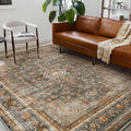 Washable Area Rug 10'x14' Boho Design Non-Shedding Easy Care Ideal by CHAMPLANT