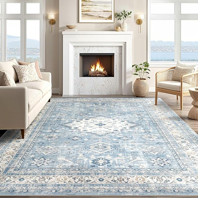 Vintage Living Room Area Rug 8x10 - Image 6