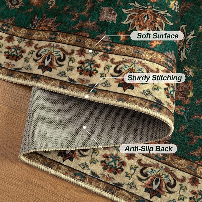 Tangspp Floral Washable Runner Rug, 2x5 Rug Runners - Image 7