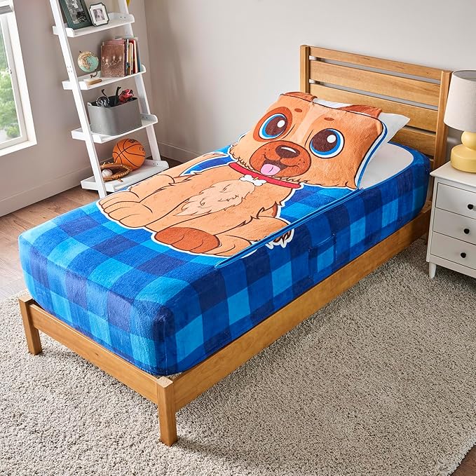 Bleacher Creatures ZippySack Twin Bed Zip-Up Bedding – Super Soft Fleece Fitted by BleacherCreatures