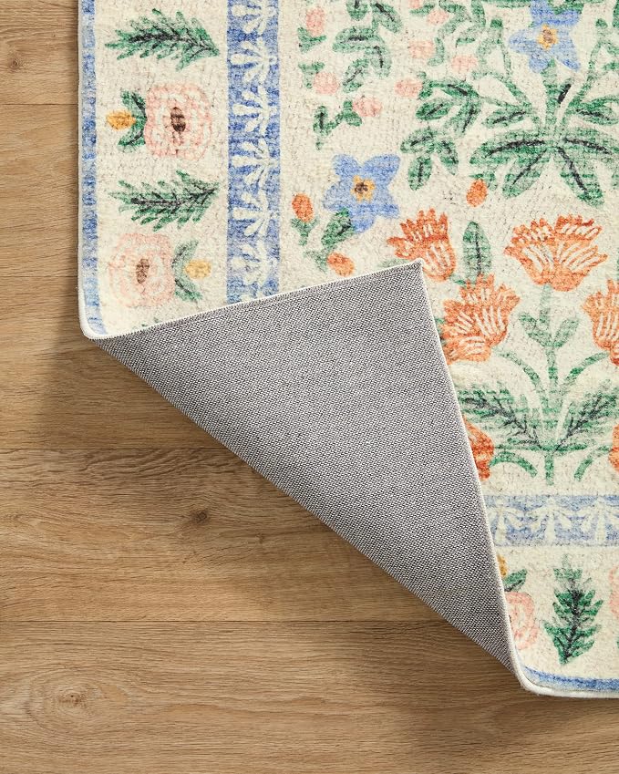 Loloi Rifle Paper Co. Eden Collection EDE-02 Mughal Garden Cream 2'-3" x 3'-9" - Image 6