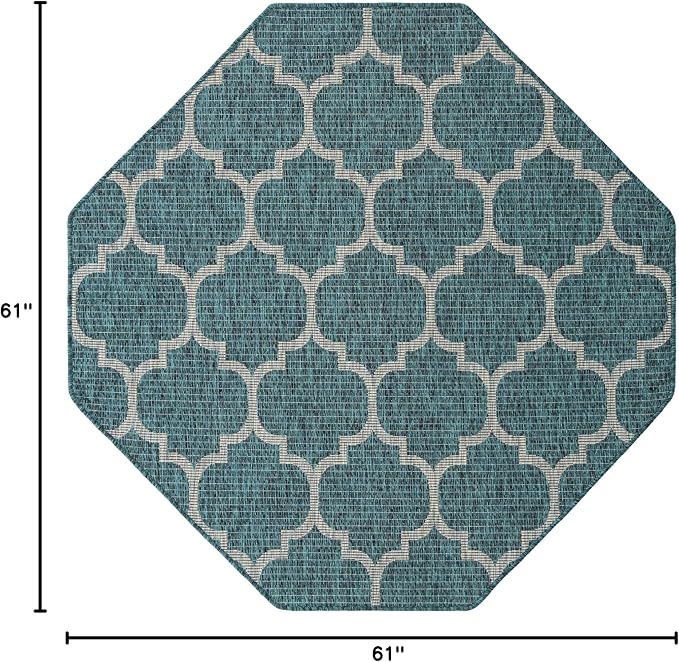 Unique Loom Outdoor Trellis Collection Area Rug - Image 2
