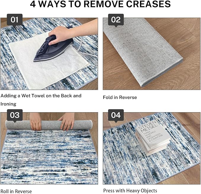Modern Abstract Runner Rug 2x12 - Image 4