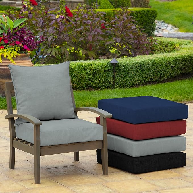 Arden Outdoor Deep Seat Cushion Set, 24 in x 24 in, Weather-Proof, Rain-Proof - Image 7