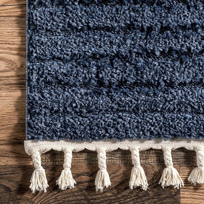 nuLOOM Risette Blue, Soft and Gentle, High Traffic, Stain Resistant, Easy Clean - Image 4