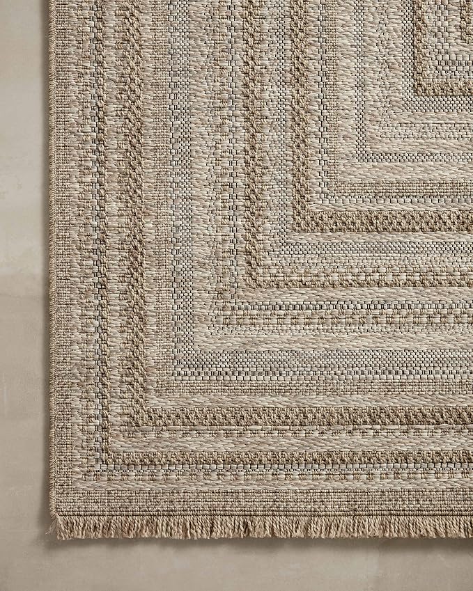 Loloi Dawn Collection Indoor/Outdoor DAW-01 Natural 2'-3" x 3'-9" Accent Rug - Image 6