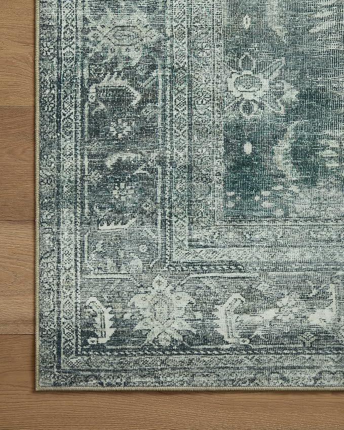 Loloi Magnolia Home by Joanna Gaines Banks Collection BAN-03 Blue/Lagoon 3'-6" - Image 8