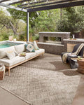 Loloi Dawn Collection Indoor/Outdoor DAW-07 Light Brown 2'-3" x 3'-9" Accent Rug by Loloi
