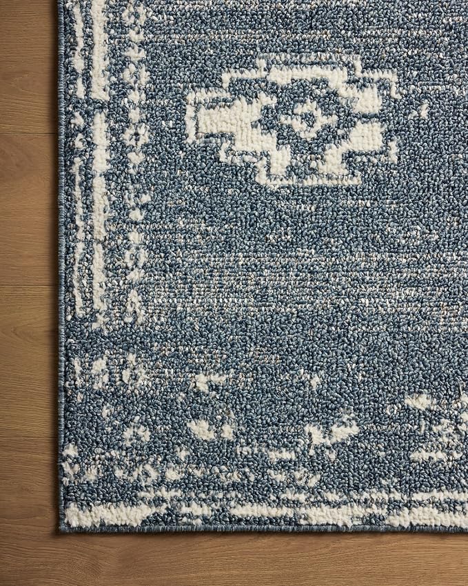 Loloi Magnolia Home by Joanna Gaines Gigi Collection GIG-03 Denim/Ivory 2'-7" x - Image 5