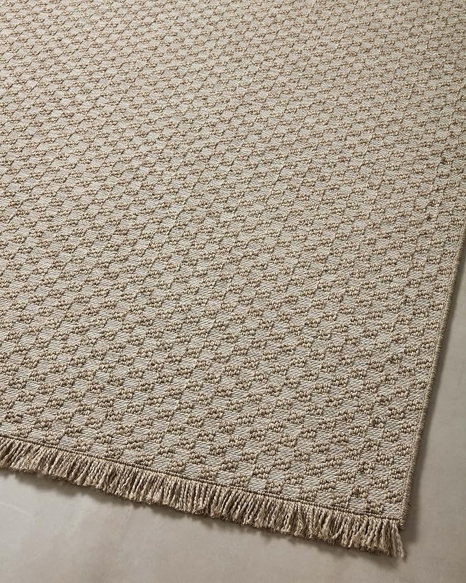 Loloi Dawn Collection Indoor/Outdoor DAW-02 Tan 6'-4" x 9'-2" Area Rug - Image 8