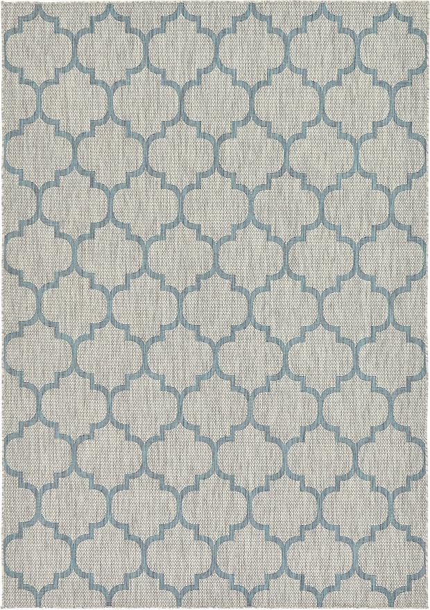 Unique Loom Outdoor Trellis Collection Area Rug - Image 4