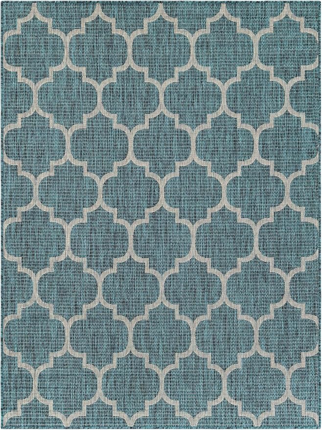 Unique Loom Outdoor Trellis Collection Area Rug - Image 3