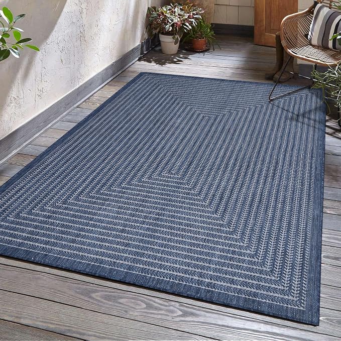 Adiva Rugs Outdoor Indoor Area Rug, Weather Resistant, Stain Resistant Floor Mat - Image 3