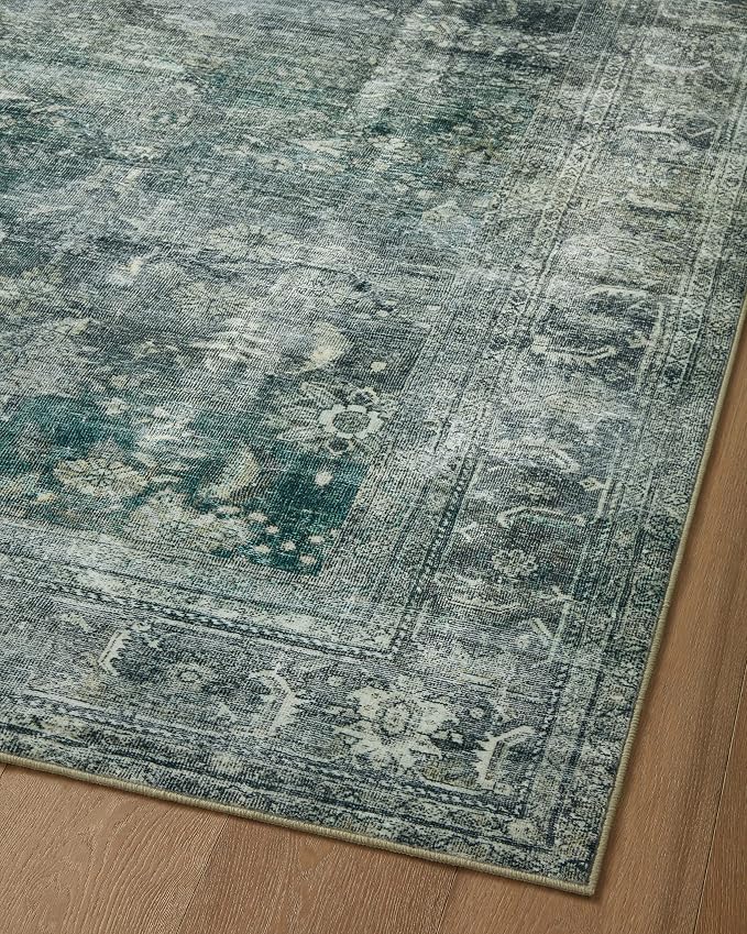 Loloi Magnolia Home by Joanna Gaines Banks Collection BAN-03 Blue/Lagoon 3'-6" - Image 10