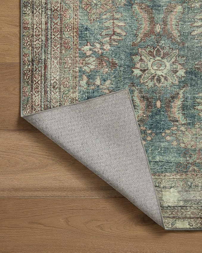 Loloi Magnolia Home by Joanna Gaines Banks Collection BAN-01 Ocean/Spice 7'-6" - Image 10