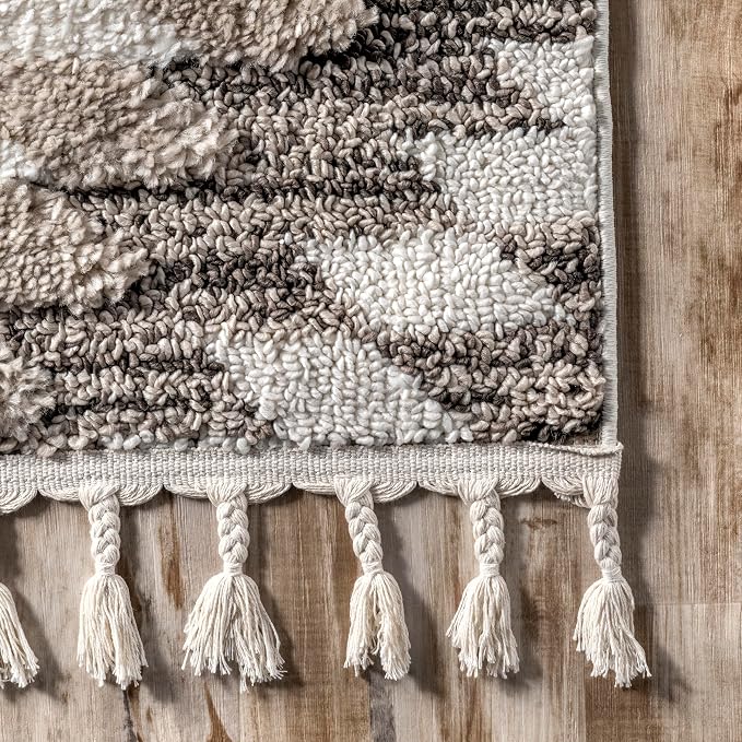 nuLOOM Adelade Beige/Ivory, Southwestern, Soft and Cozy, High Traffic, Stain - Image 9
