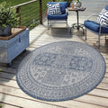 Keen Home Design Terrace Outdoor Round Rug - 8ft Round Washable Indoor/Outdoor by KeenHomeDesign