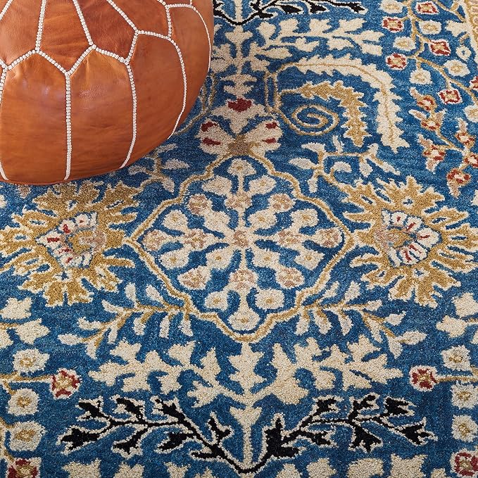 SAFAVIEH Antiquity Collection 2' x 3' Dark Blue/Multi AT64B Handmade - Image 6