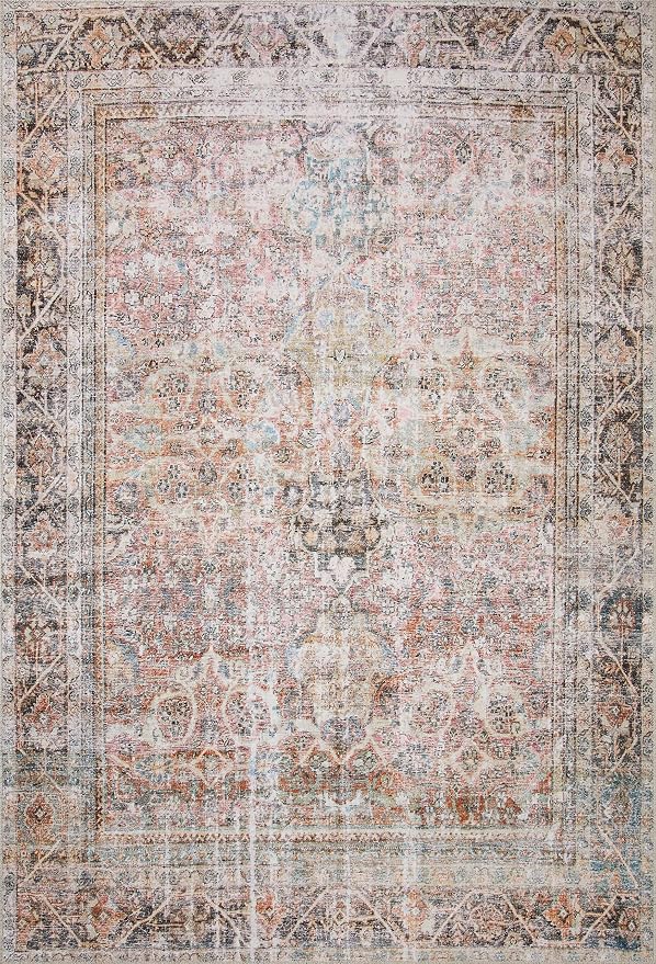 Loloi Adrian Collection ADR-05 Sunset/Charcoal 2'-3" x 3'-9", .19" Thick Accent - Image 3