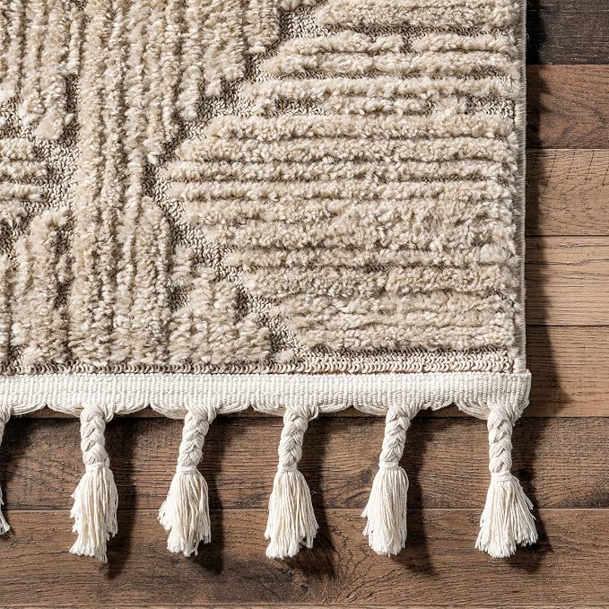 nuLOOM Kerry Beige, Soft and Cozy, High Traffic, Stain Resistant, Easy Clean - Image 4