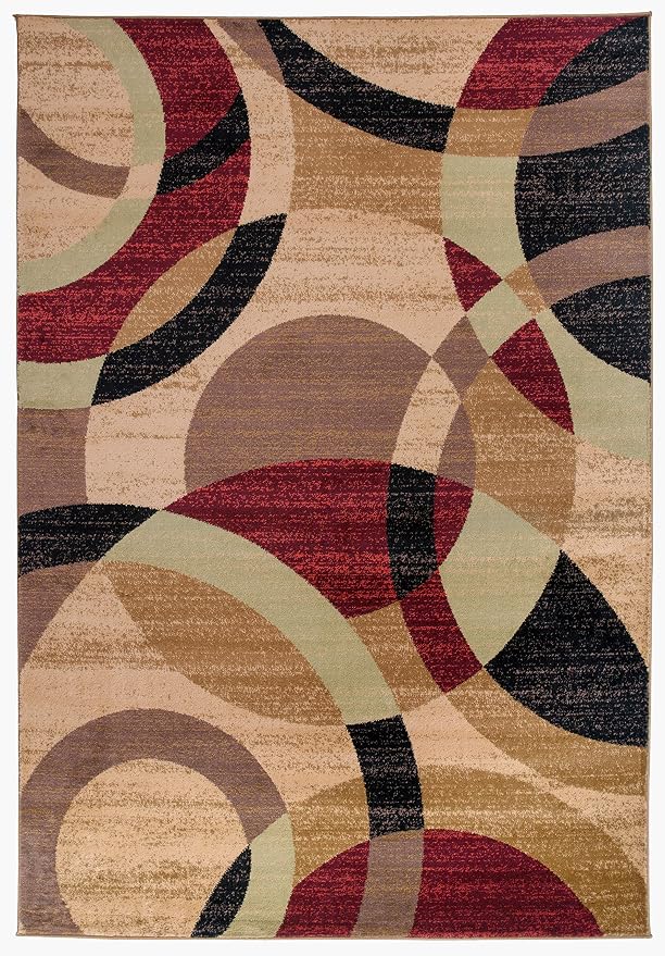 Rugshop Contemporary Abstract Circles Perfect - Image 2