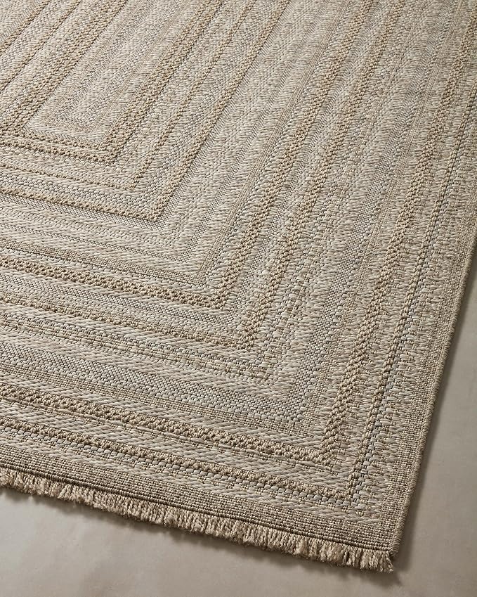 Loloi Dawn Collection Indoor/Outdoor DAW-01 Natural 2'-3" x 3'-9" Accent Rug - Image 8