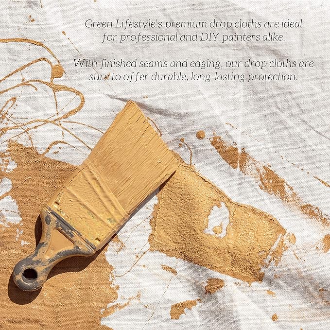 GREEN LIFESTYLE All Purpose Canvas Drop Cloths - Image 5