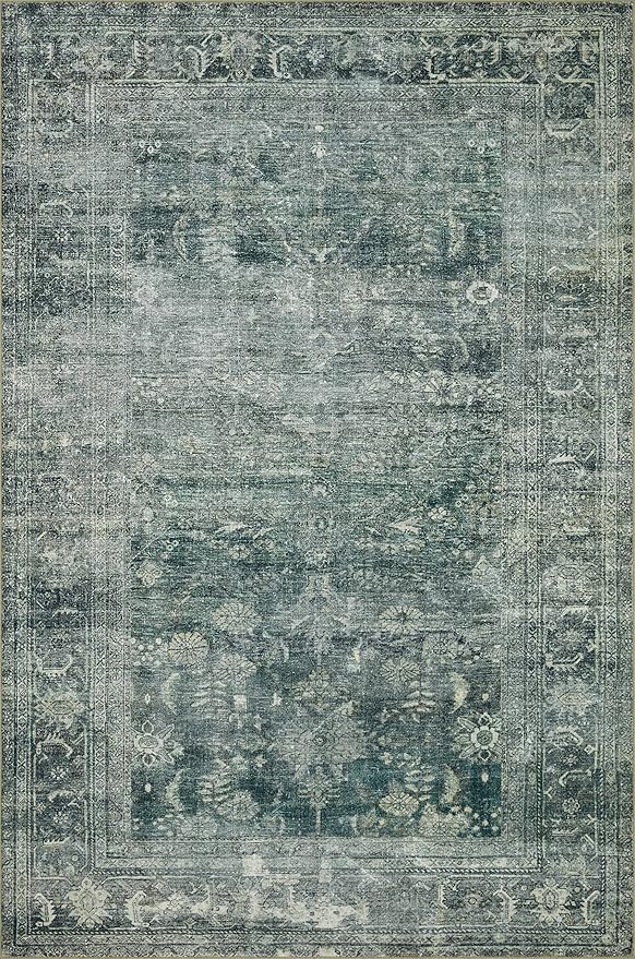 Loloi Magnolia Home by Joanna Gaines Banks Collection BAN-03 Blue/Lagoon 3'-6" - Image 4