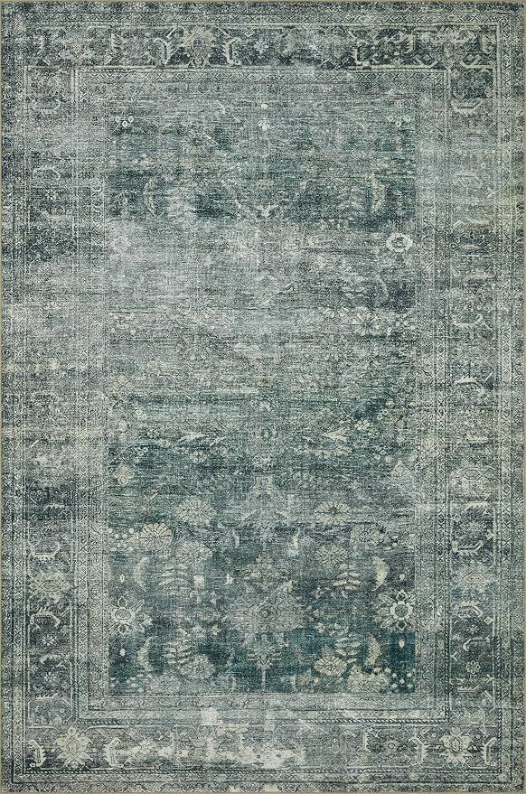 Loloi Magnolia Home by Joanna Gaines Banks Collection BAN-03 Blue/Lagoon 2'-6" - Image 5