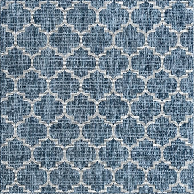 Unique Loom Trellis Collection Area Rug-Lattice Design, Moroccan Inspired - Image 8