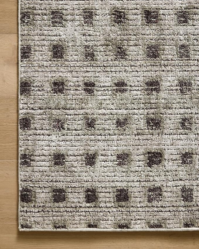 Loloi Jeremiah Brent Bleecker Collection BLE-06 Silver/Charcoal 2'-7" x 10'-0" - Image 6