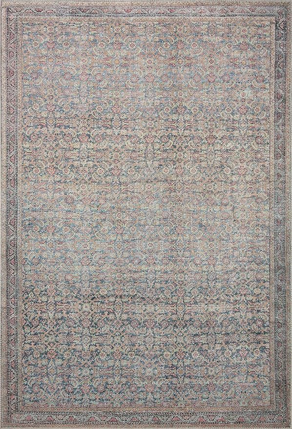 Loloi Adrian Collection ADR-04 Denim/Multi 2'-0" x 5'-0", .19" Thick Accent Rug - Image 3