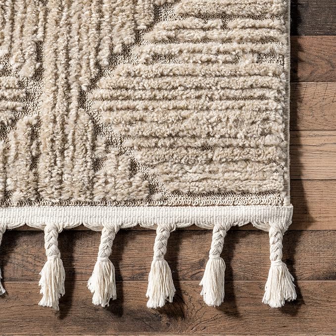 nuLOOM Kerry Beige, Soft and Cozy, High Traffic, Stain Resistant, Easy Clean - Image 5